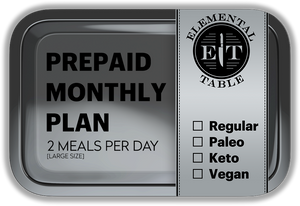 Monthly - Large Size - 2 Meals Per Day