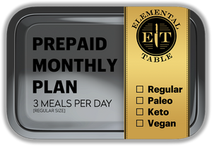 Monthly - Regular Size - 3 Meals Per Day